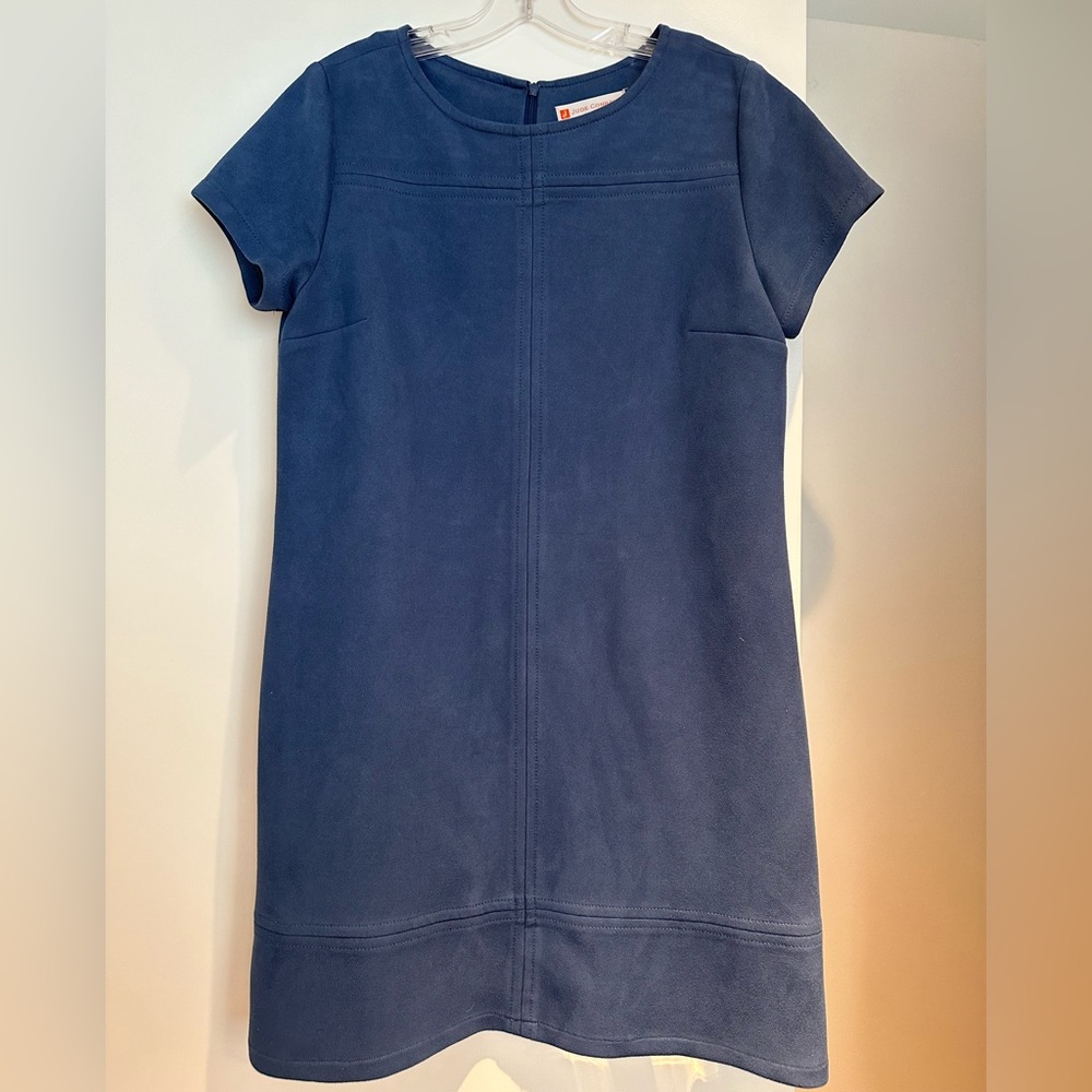 Jude Connally suede blue dress